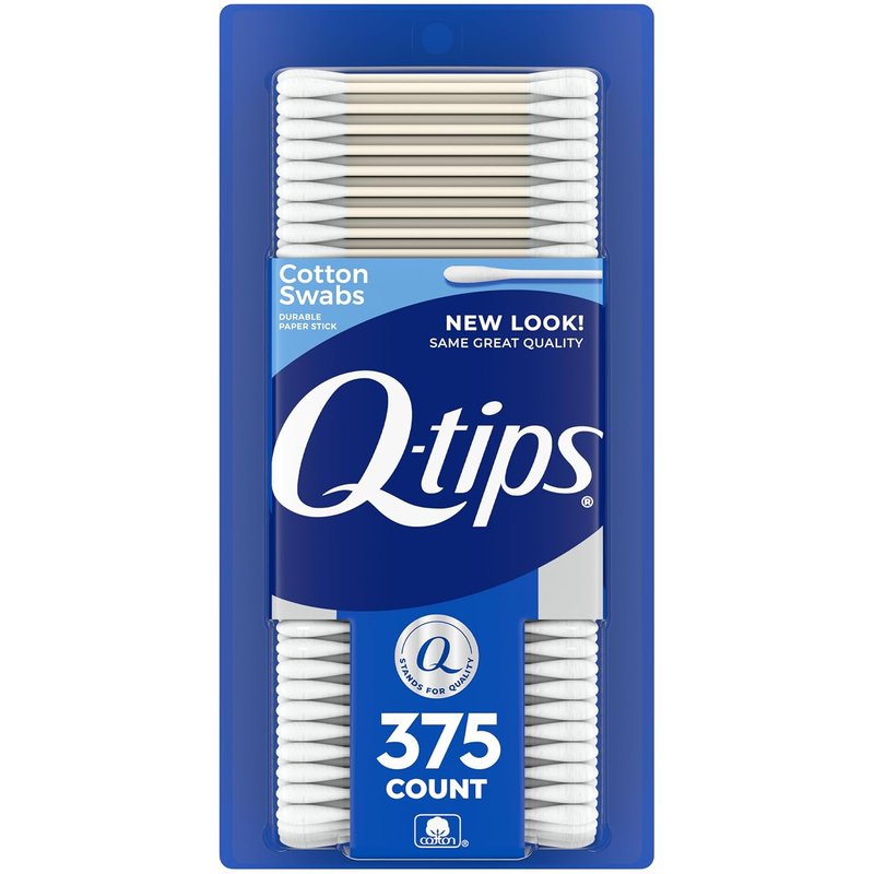 Q-tips Cotton Swabs - 100% Cotton Hygiene & Beauty Care | 375 Count Original Swabs