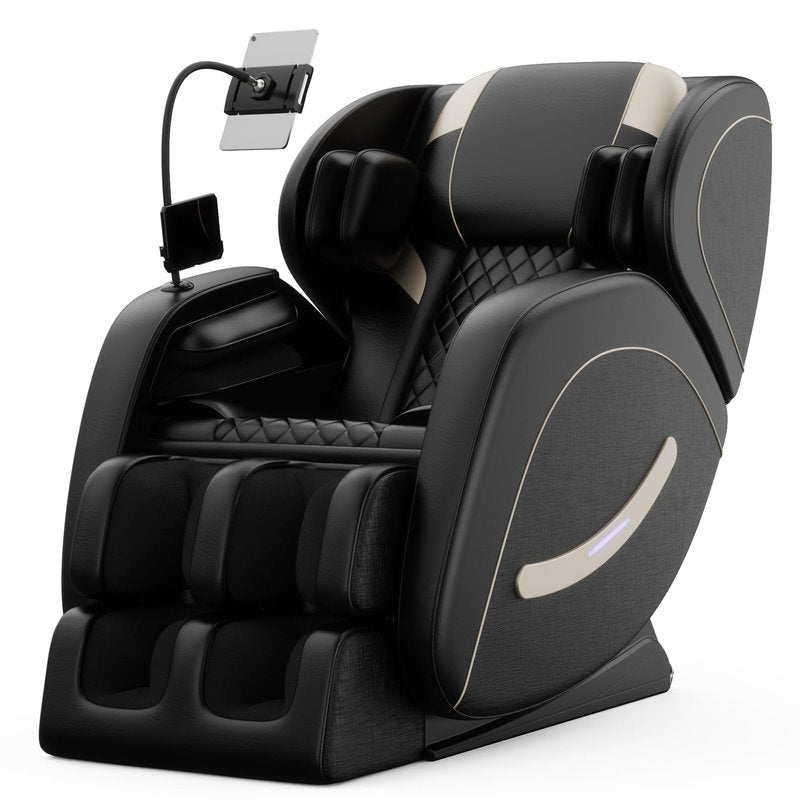 2026 Massage Chair Full Body, Zero Gravity SL-Track Shiatsu Massage Recliner, with Zero Gravity, with Full Body Air Pressure, Heat, APP Control, 6 Fix Point Rollers, Airbags, Deep Yoga Stretch (Black)