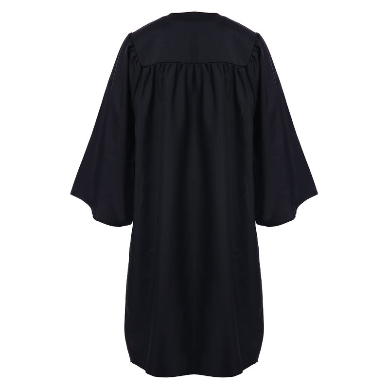 FtyFty Unisex Adult Matte Graduation Cap and Gown Tassel Set (Black, 45"(5'0"-5'2"))