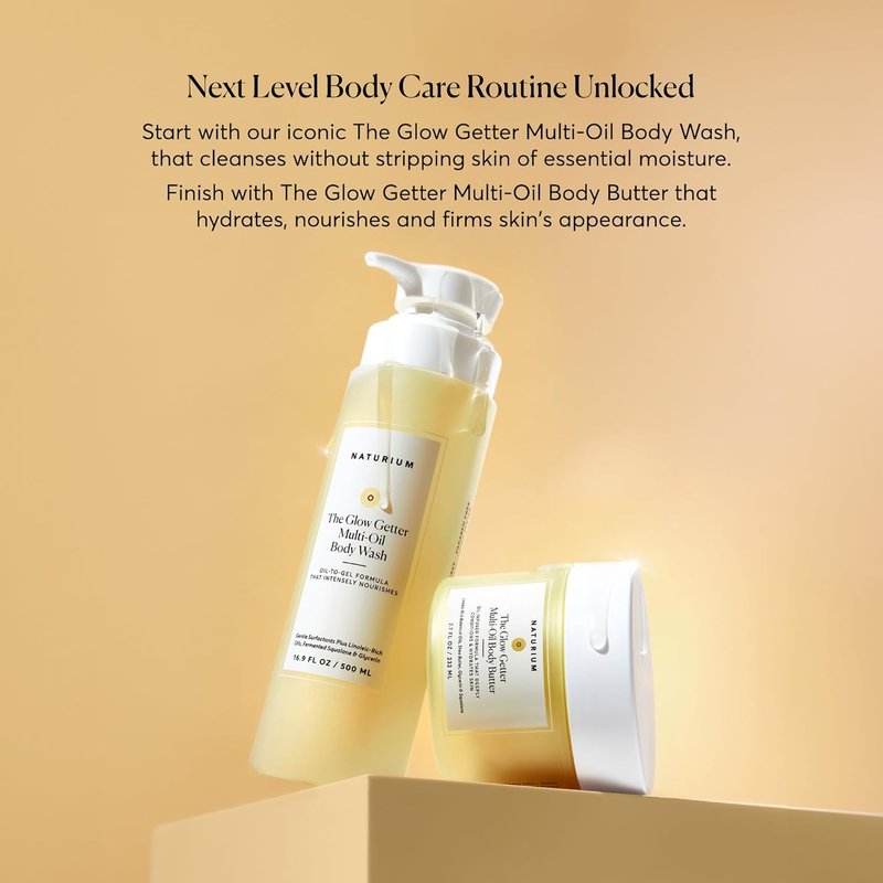 Naturium Whipped Multi-Oil Body Butter - Firming Cream & Moisturizer with Shea Butter, 7.7 fl oz