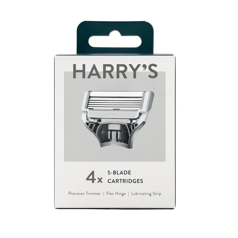 Harry's Razor Blades - Durable Travel Case with 4 Blades | Water-Friendly Design