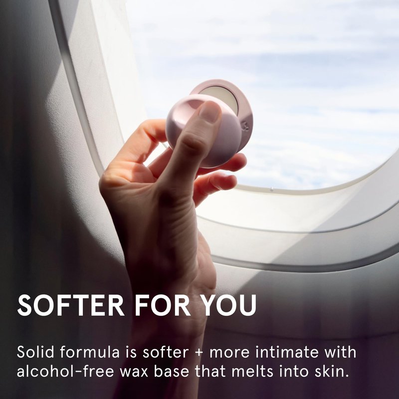 Glossier You Solid Perfume - Unisex Fragrance for Women & Men in Refillable Compact, Alcohol-Free Balm Melts Into Skin - Buildable Warm & Spicy Scent Pink Pepper, Iris, Ambrox - Travel-Friendly, 3g