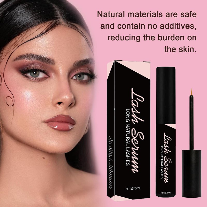 Natural Eyelash Serum | Vegan Lash Booster for Longer, Fuller & Thicker Lashes | Gentle Eye Serum for Healthy Lash Growth, Perfect Beauty Gift