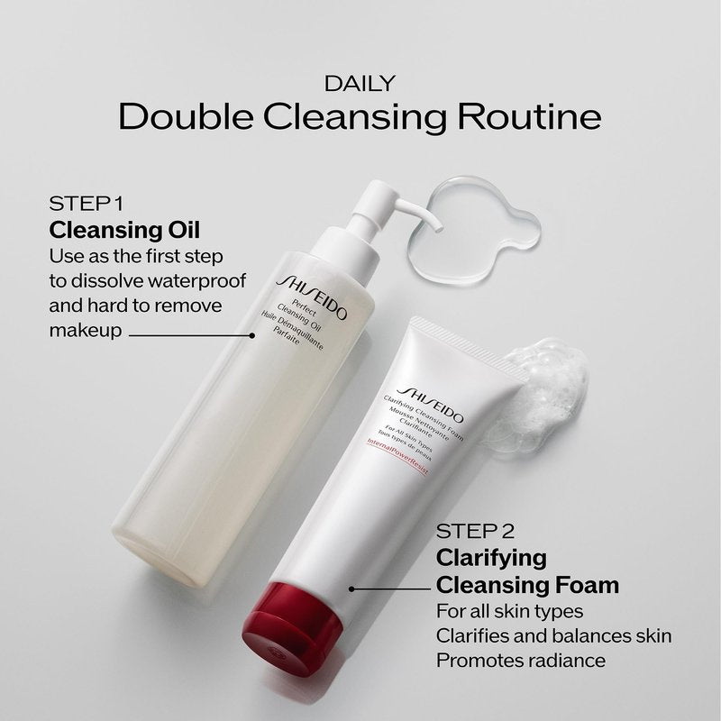 Shiseido Clarifying Cleansing Foam - 125 mL - Cleanses, Balances & Removes Impurities for Smoother, Radiant Complexion - For All Skin Types