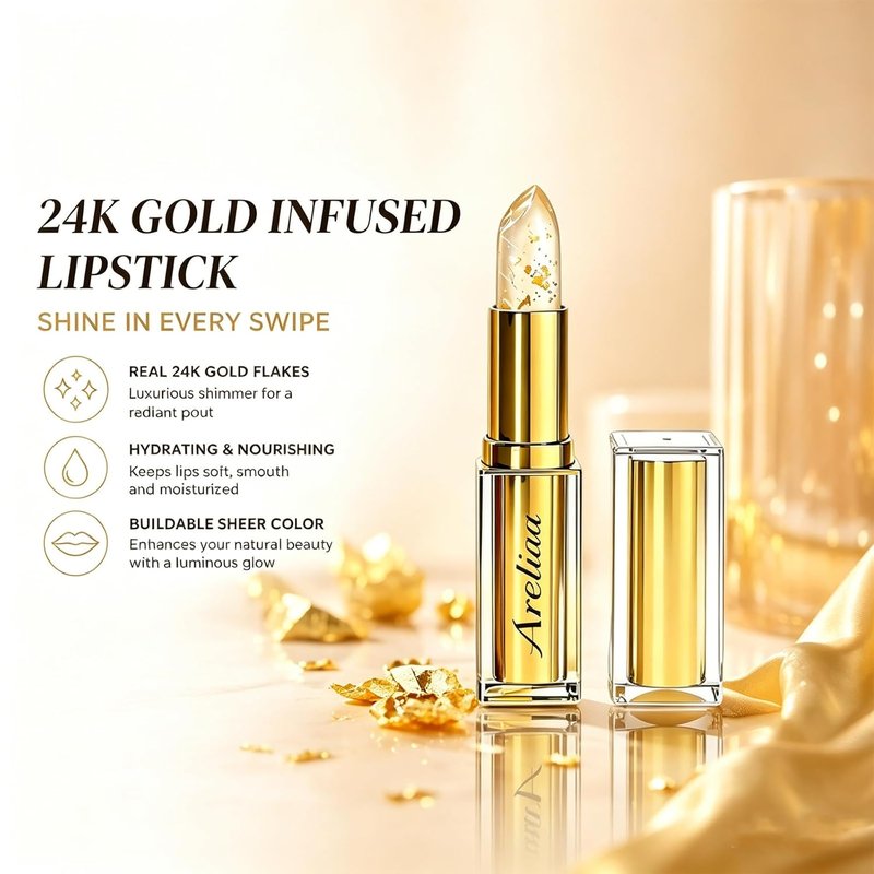 Regine Switzerland Signature Lipstick - Skin-Adaptive Color Changing Jelly | Long-Lasting Hydration & Nourishing (1pc)