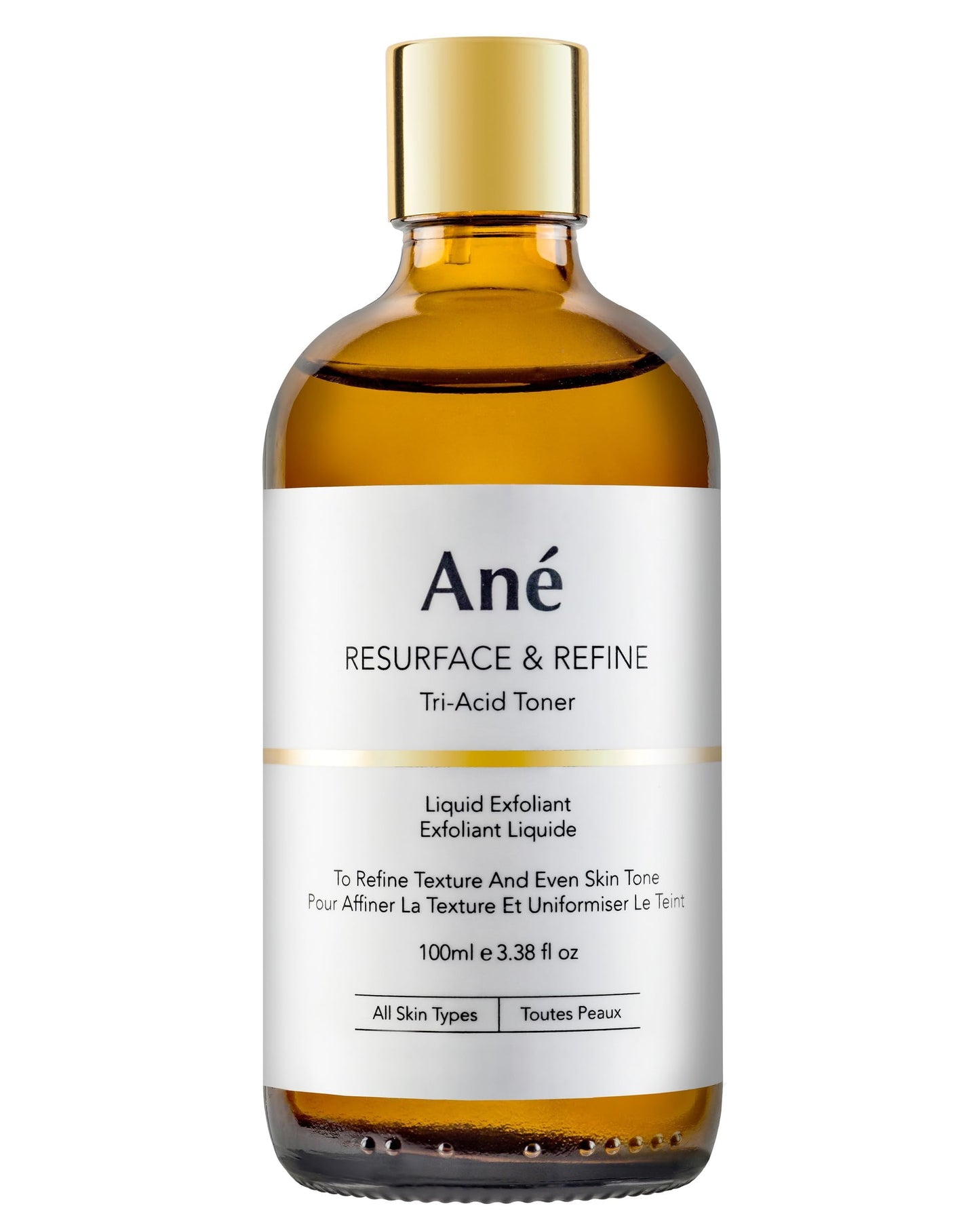 Ané Tranexamic, Aha and Bha Hydrating Acid Toner and Liquid Exfoliant to Clarify, Brighten and Even Skin Tone - Vegan.