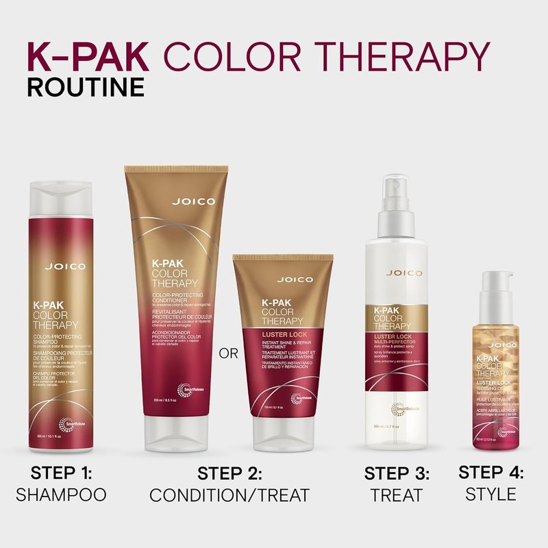 Joico K-PAK Color Therapy Conditioner - Color Protection & Shine Boost | Repair Damaged Hair with Keratin & Argan Oil