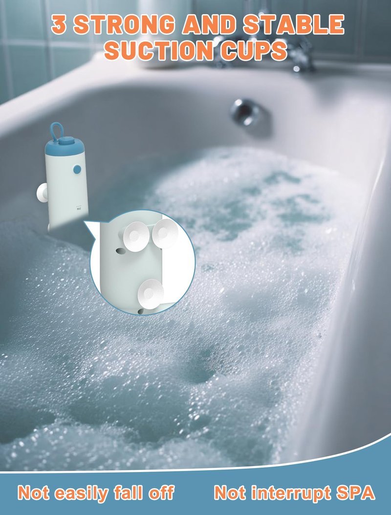 Safetect Dual Bath Jets for Tub, IP67 Waterproof & 12.73 ft Extension Cord, Bathtub Spa Jet for Tub, Home SPA, Bubble Baths Relaxing After Work, Exercise