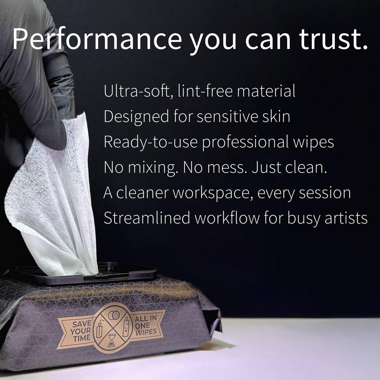 CleanSkin Cleansing Green Soap Tattoo Wipes All in One Solution Tattoo Wipes for during Tattooing | Tattoo Aftercare | Green Soap for Tattooing