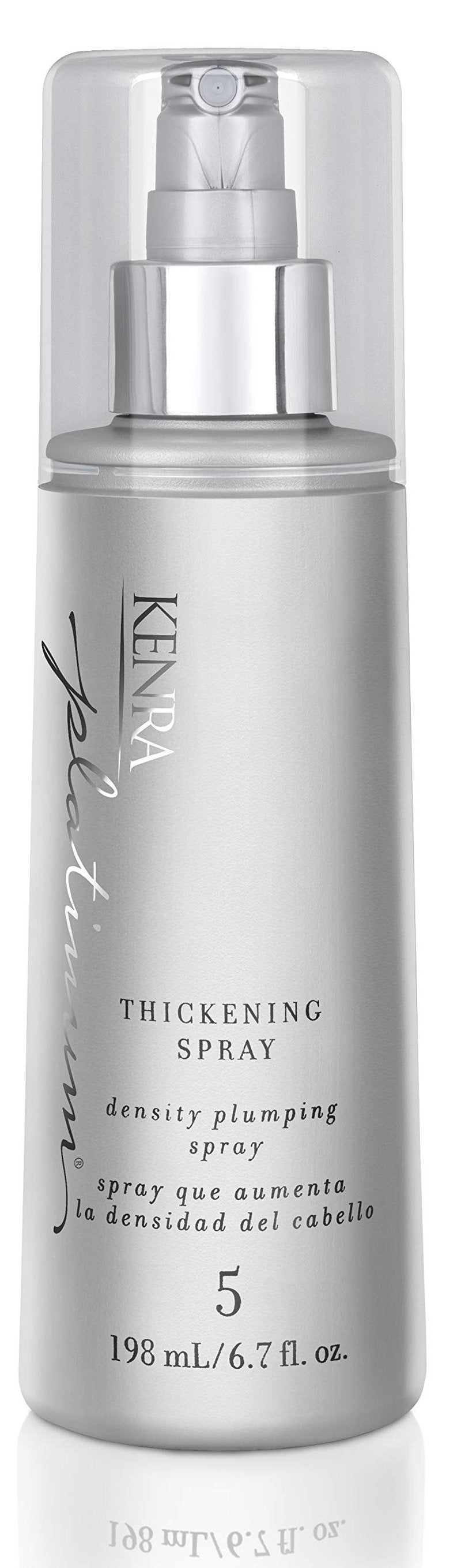 Kenra Professional Platinum Thickening Spray 5 | Volumizing Styler | Density Plumping Spray | Increases Hair Thickness Up To 96% | Humidity Protection & Frizz Taming | All Hair Types | 6.7 fl. oz