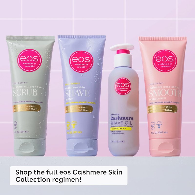 Cashmere Skin Collection Post-Shave Smooth Body Cream - Vanilla Cashmere, 72-Hour Hydration, Nourishing Shea Butter, 7 fl oz