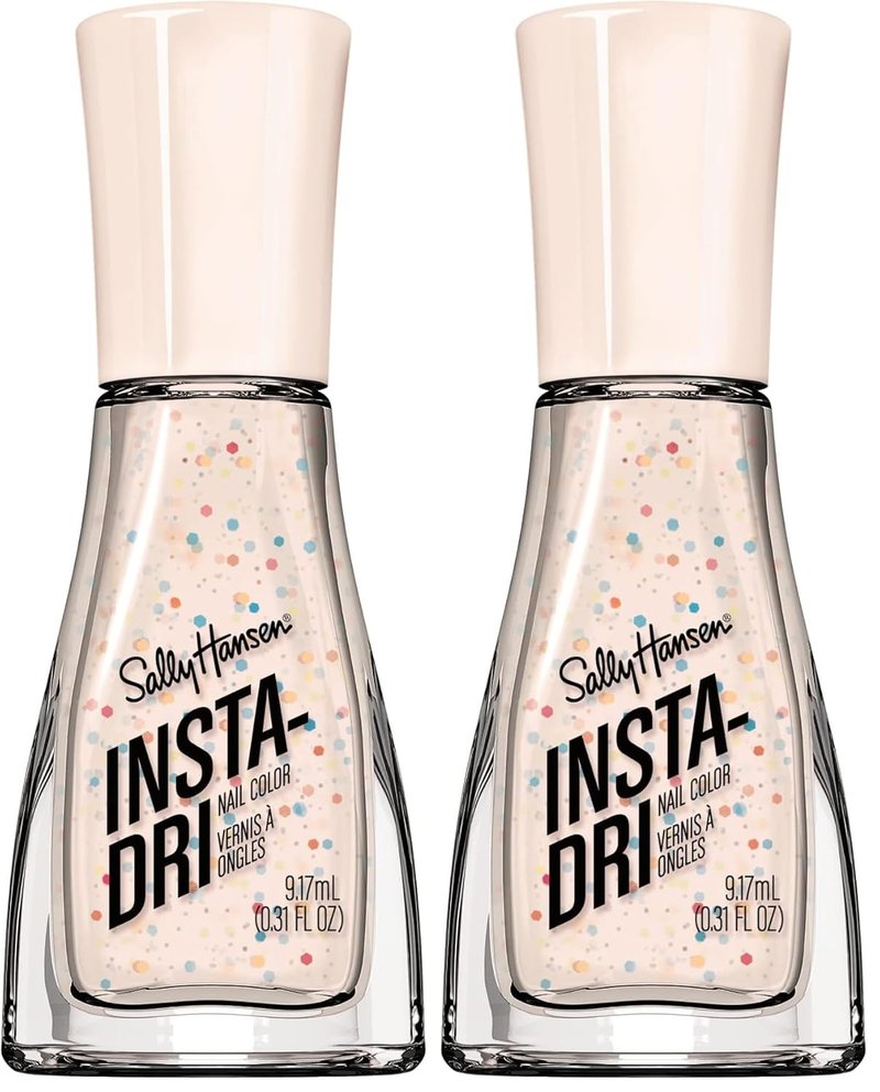 Sally Hansen Insta-Dri Nail Polish - City Chic Collection, Sprinkle | Fast-Drying, 0.31 Fl Oz (Pack of 2)