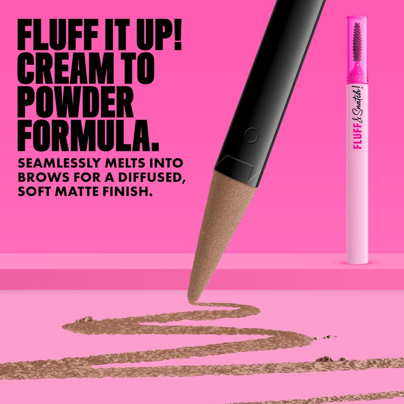 NYX PROFESSIONAL MAKEUP Fluff & Snatch Brow Powder Pen, Cream To Powder Eyebrow Pen For Soft, Defined Brows, Smudge and Transfer-Resistant Formula - Ash Blonde