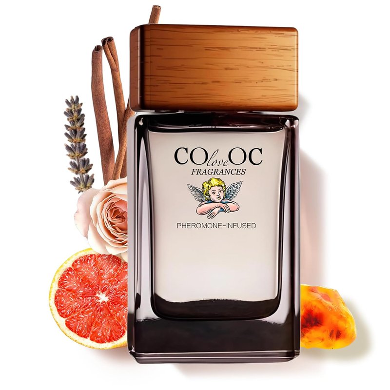 Pheromone Infused Cologne for Men - Spicy Woody Amber & Cinnamon Fragrance | Long-Lasting Men's Perfume