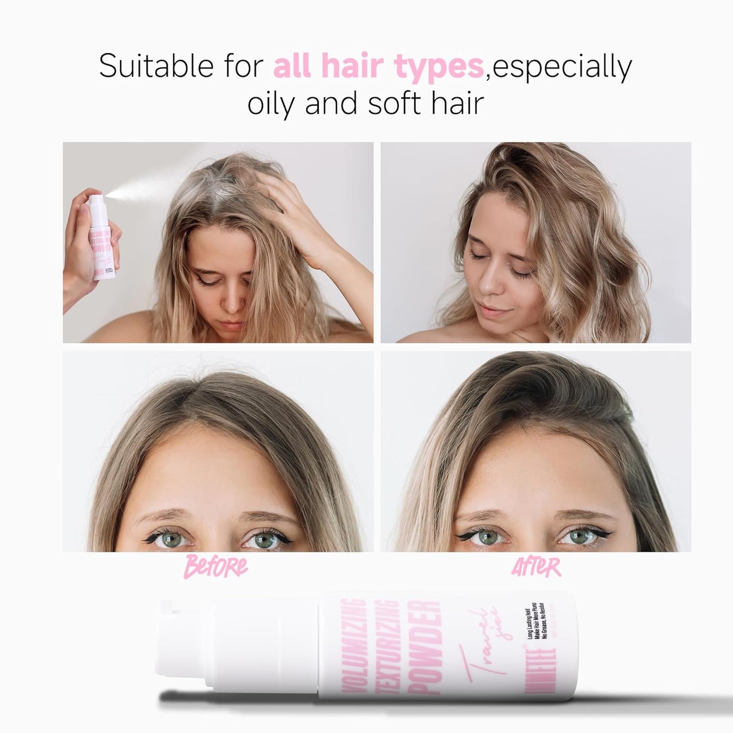 Texture Powder for Men & Women - Root Lifting Hair Styling | Refillable 13g Citrus