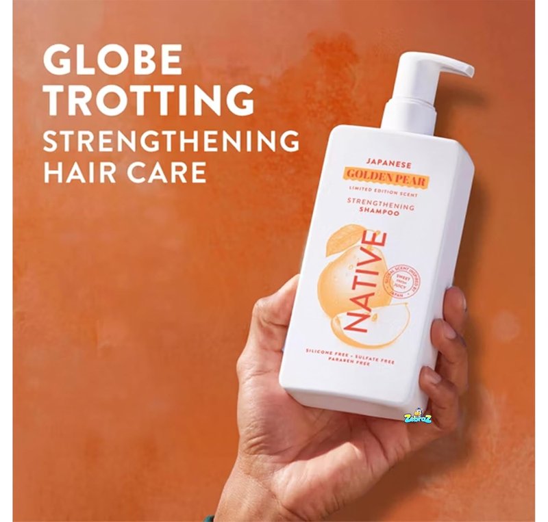 Native Japanese Golden Pear Shampoo & Conditioner Set - Strengthening Formula, 16.5 fl oz (Pack of 2)