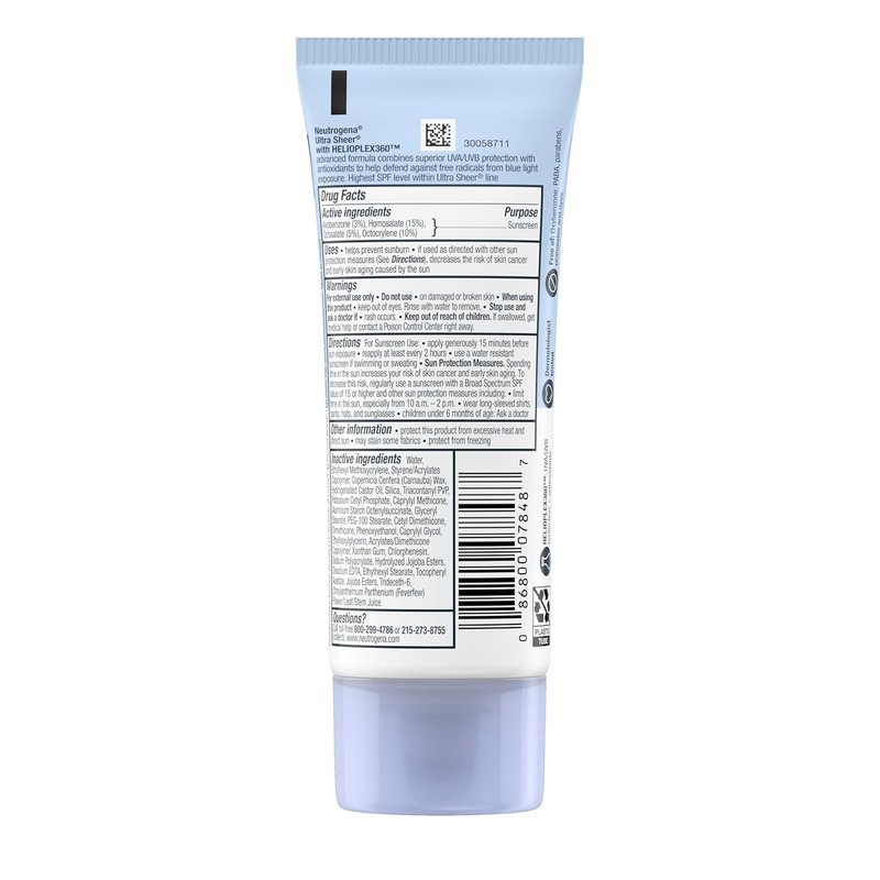 Neutrogena Ultra Sheer Sunscreen Lotion - SPF 100 UVA/UVB Protection | Lightweight & Non-Greasy, 3 fl oz