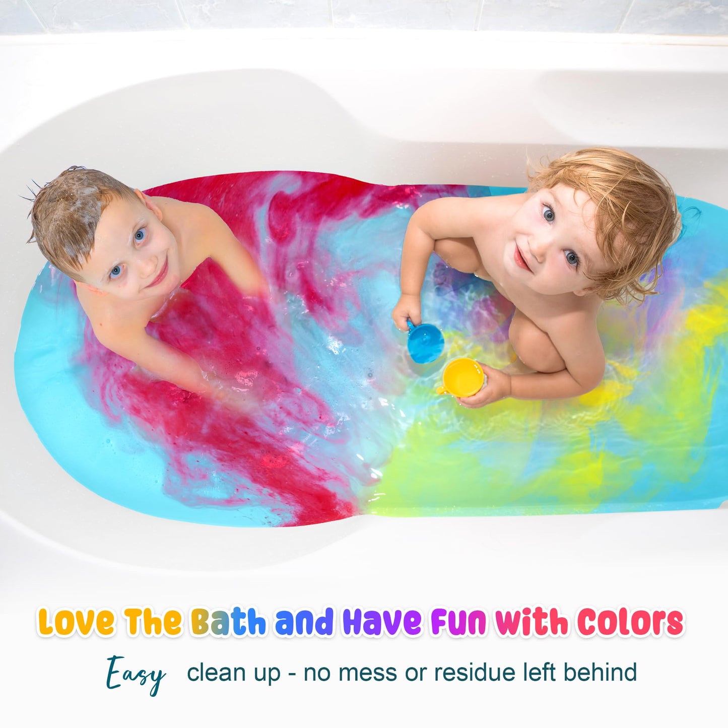 Bath Color Tablets for Kids, 11.3 oz Value Pack, 160 Count Kids Bath Bombs Bath Colors Tablets Make Fun Educational Bathtime, Bath Bombs Toys for Kid