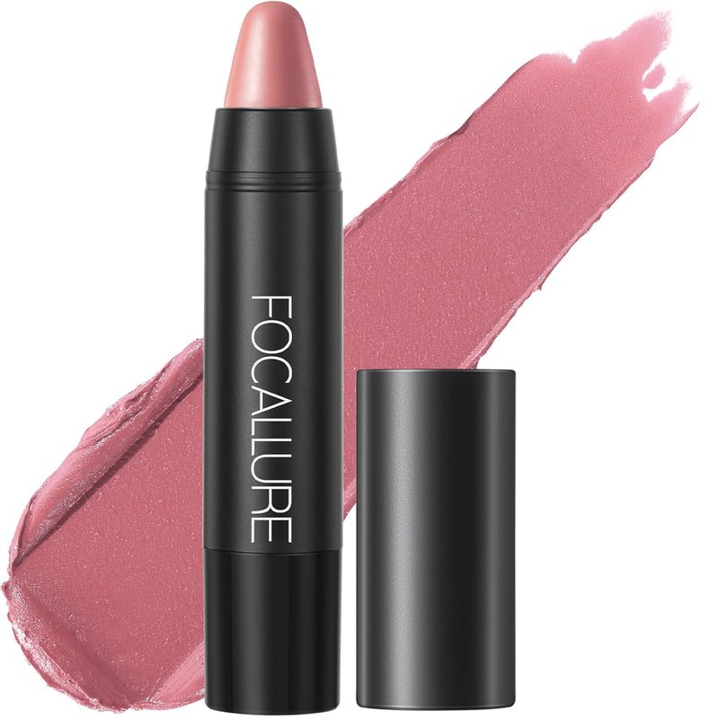 FOCALLURE Ultra Chic Lipstick,Moisturizing Lip Crayon,Lightweight Color without Drying or Fading,Long Lasting Waterproof Lips Makeup,BRAVE