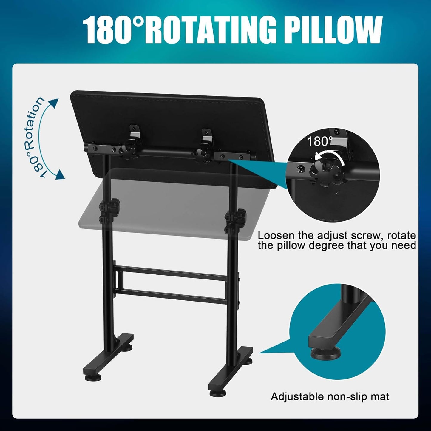 XXL Tattoo Arm Rest Stand - Professional Adjustable Armrest with Soft Pillow for Tattoo Studio