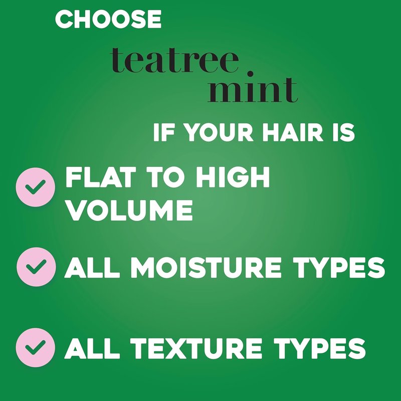 OGX Hydrating Tea Tree Mint Conditioner - Nourishing Scalp Care with Tea Tree & Peppermint Oil | 13 fl oz
