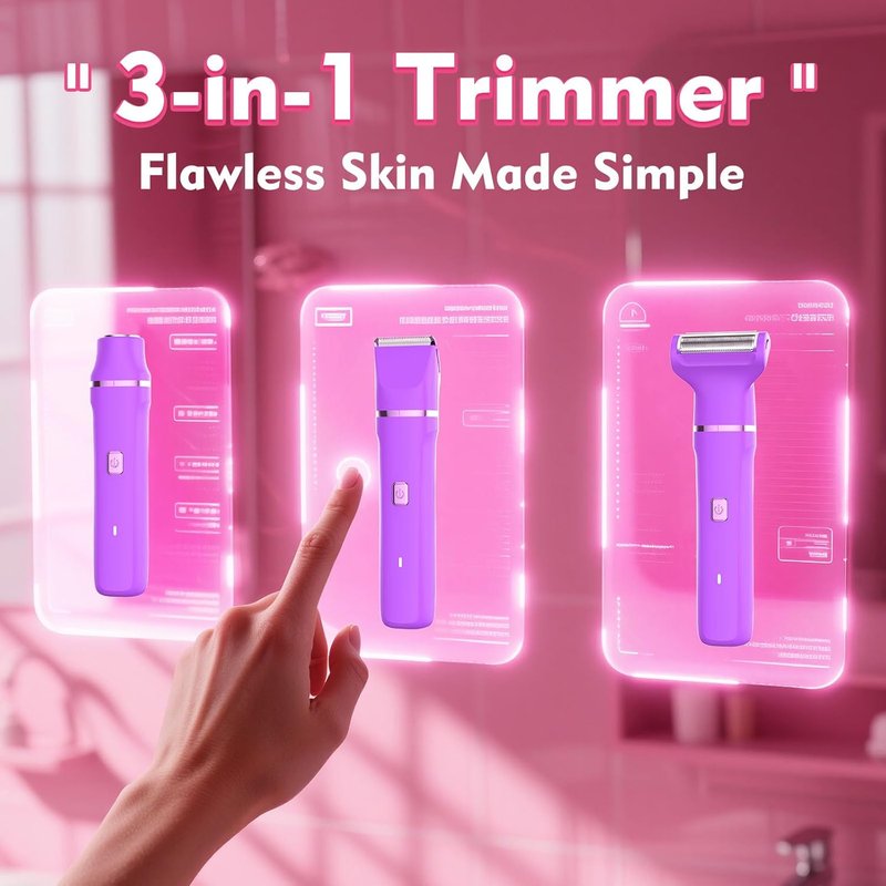 Regine Switzerland Electric Shaver - Cordless Bikini Trimmer for Women, Painless Hair Removal Device, Low Noise, Fast Charging