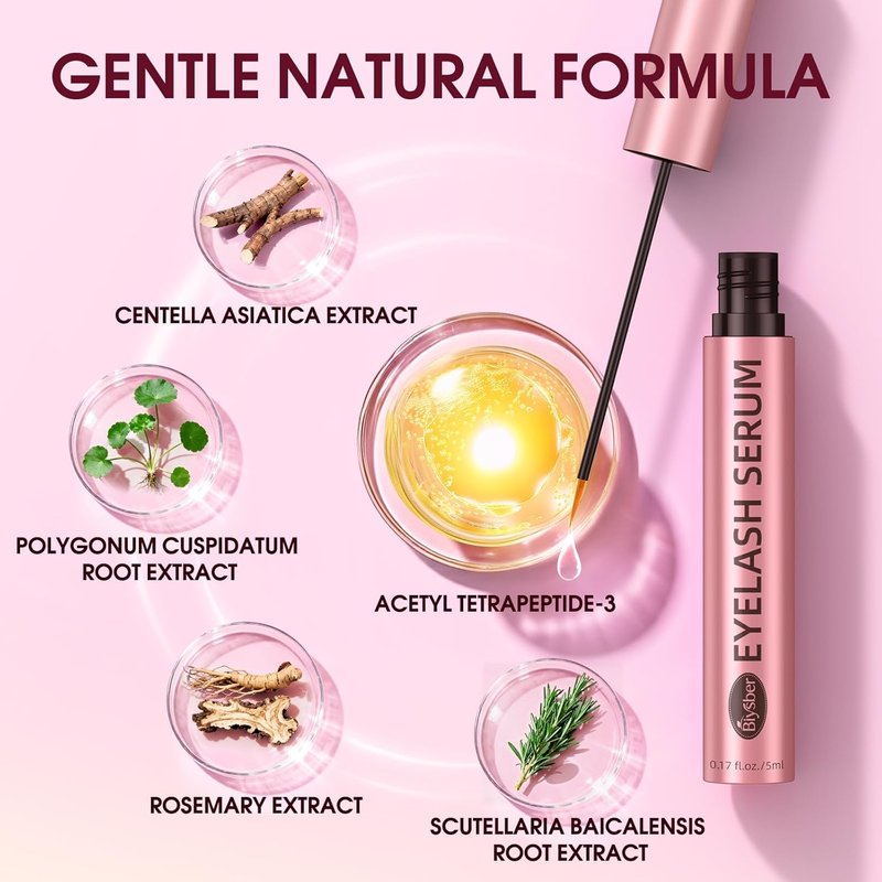 Eyelash Growth Serum - Premium Formula for Longer, Fuller Lashes & Brows | Gentle & Vegan for Sensitive Eyes