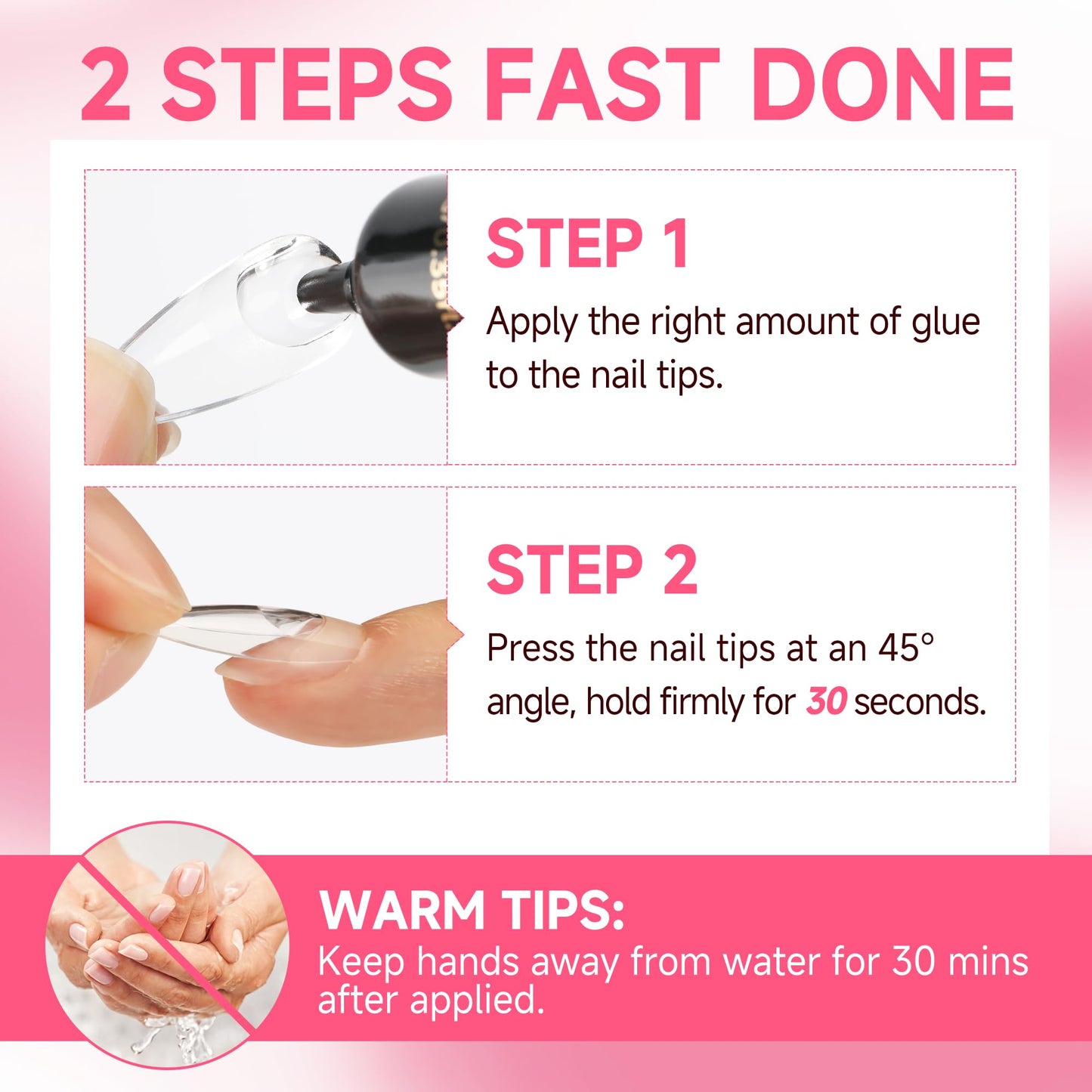 UNA GELLA Semi Solid Nail Glue for Press Ons Lamp-Free 10ml and Soak Off Gel Nail Glue Remover for False Acrylic Nails 12ml, Super Strong G lue Quick Removal Kit