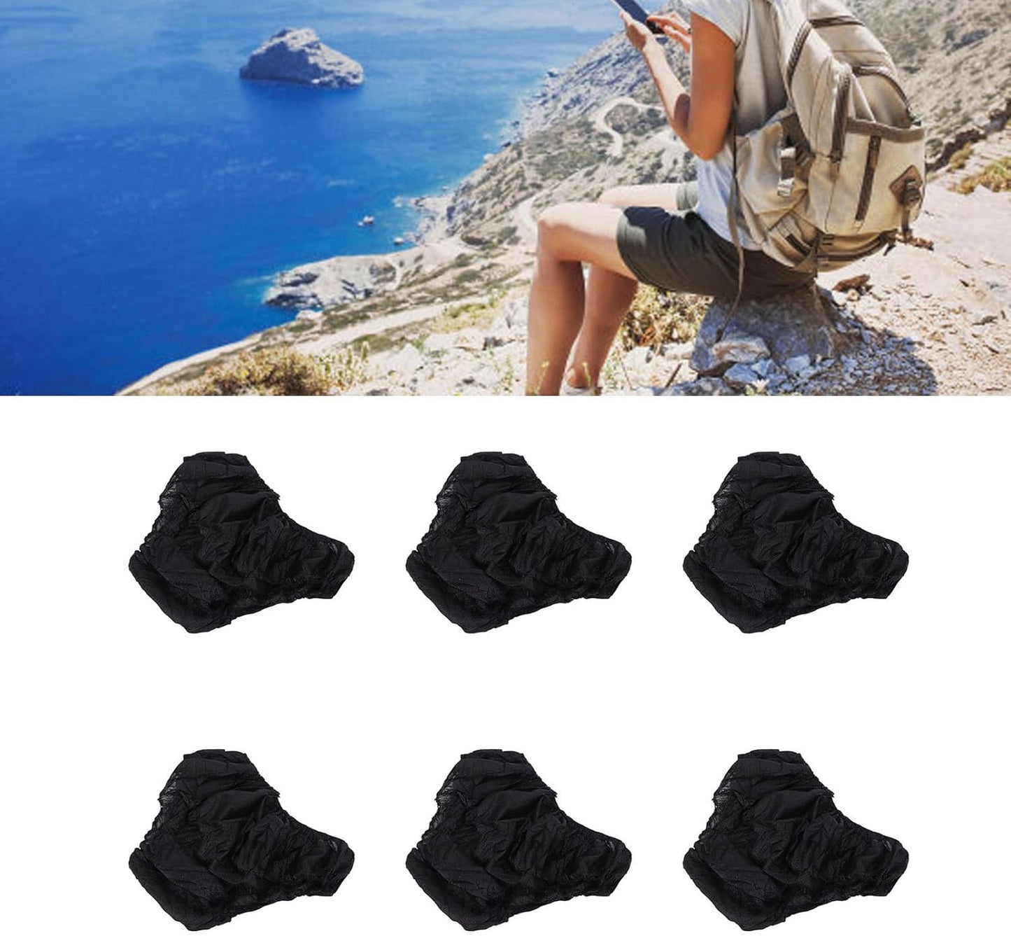 ZASCHMOY 50pcs Disposable Black Underwear, One Size Fits Most Portable Travel Underwear for Women And Men Outdoor Tourism Hotel