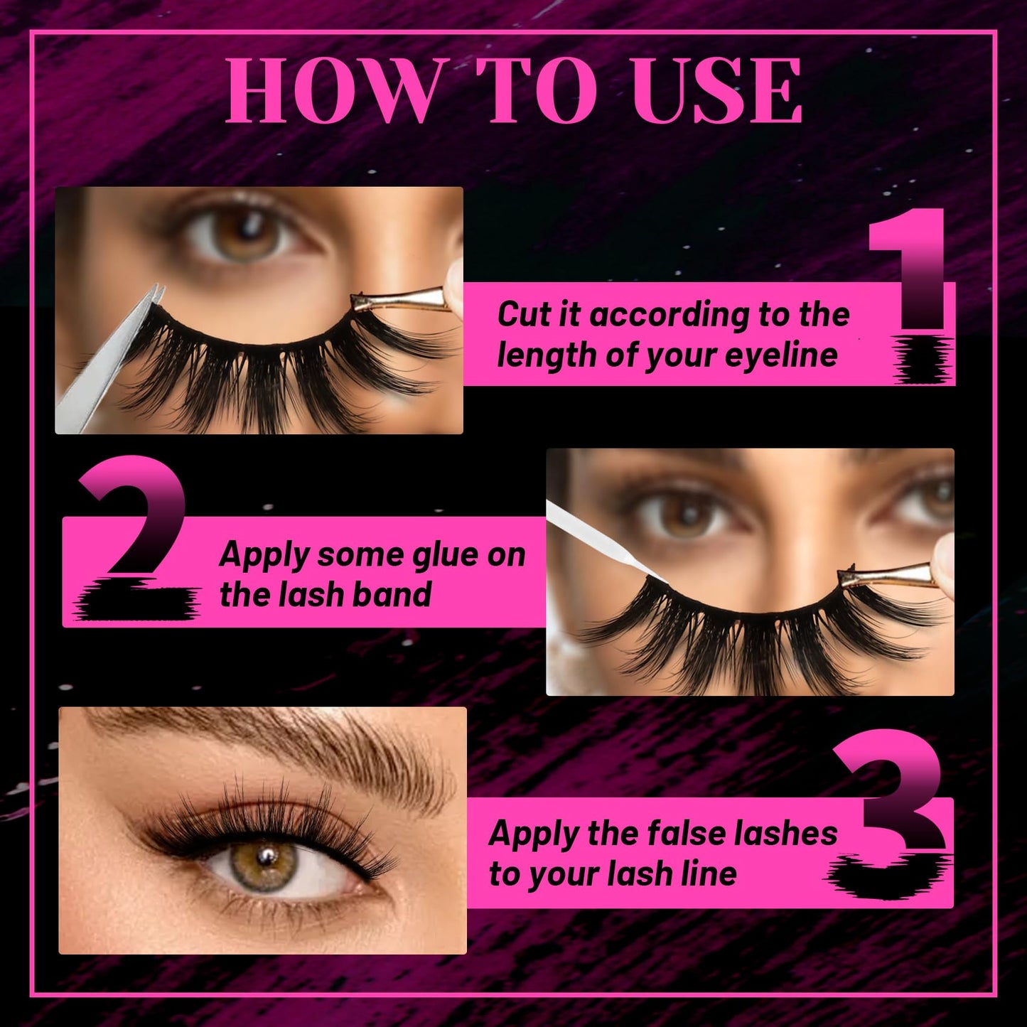 Veleasha Lashes 5D Faux Mink Lashes Fluffy False Eyelashes Handmade Eye Lashes Wispy Lightweight Fake Lashes Luxurious Volume Fake Eyelashes 7 Pairs Pack (Dubai)