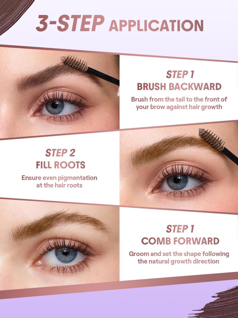 SHEGLAM Airy Tinted Volumizing Brow Mousse Eyebrow Cream Gel Highly Pigmented Shaping Filling Water Removal-Blonde