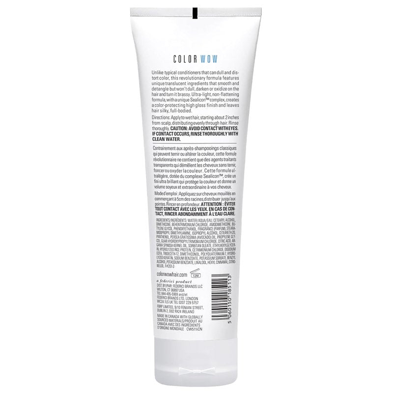 COLOR WOW Color Security Conditioner - Weightless Hydration for Fine Hair | Detangles, Nourishes & Adds Shine with Argan Oil | Color Safe & Heat Protection