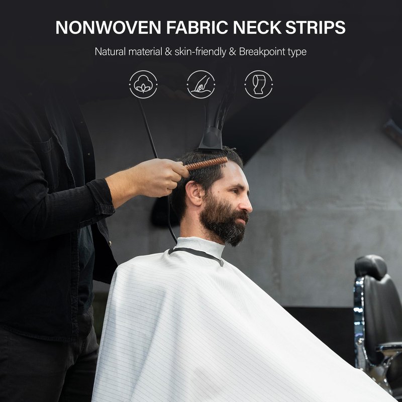 Neck Strips Professional Non-Woven Fabric Tape - 100 Count Electrostatic Adsorption Disposable Haircut Paper Neck Band for Barbers and Hairstylists Salon Accessories