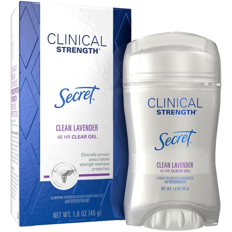 Secret Clinical Strength Clear Gel Antiperspirant & Deodorant,1.60 oz