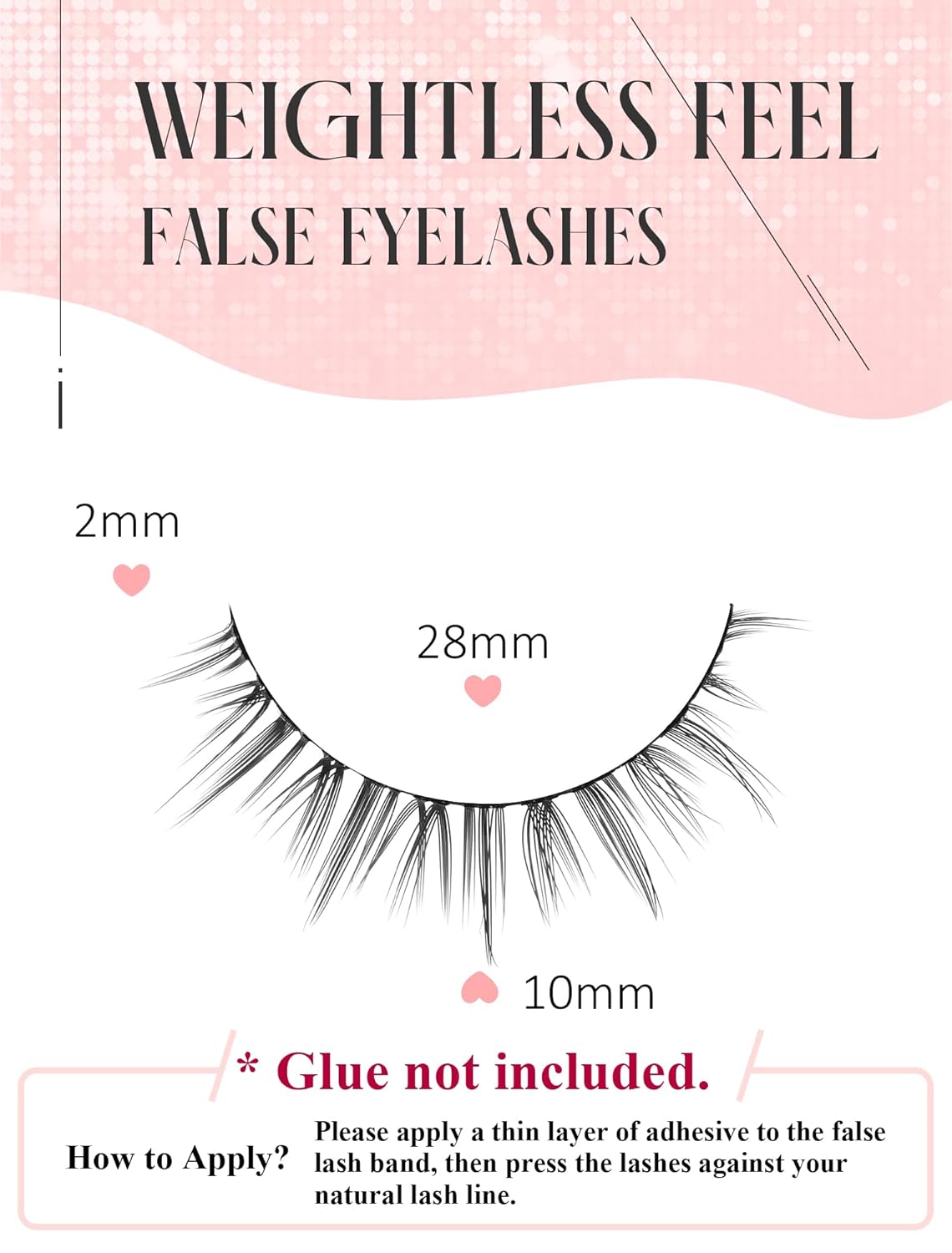 Skiennix Natural Eyelashes - Wispy Short Fake Lashes for a Natural Look | K17