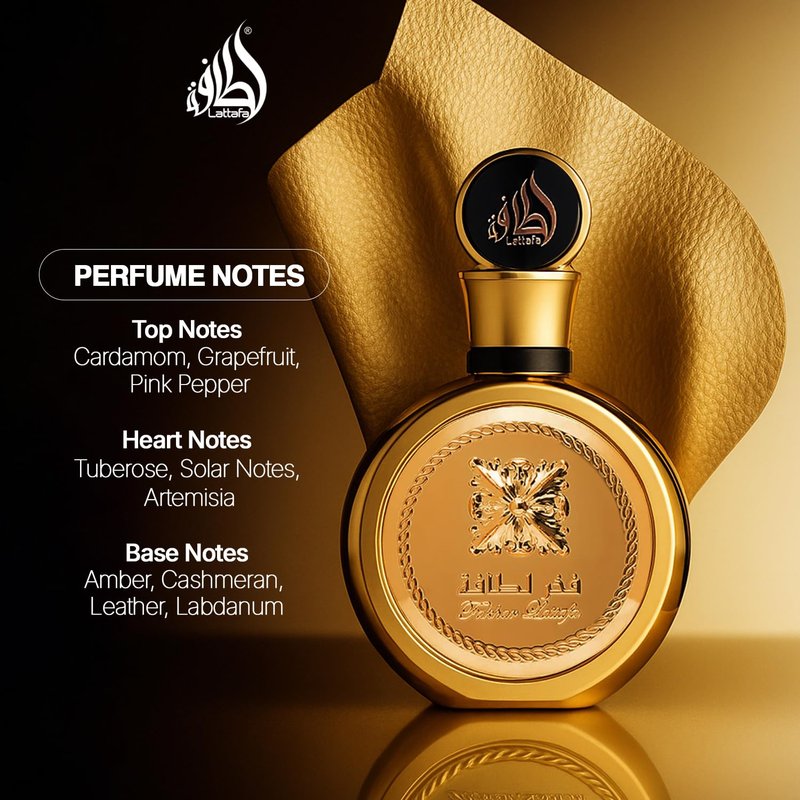 Lattafa Fakhar Gold Extrait - Long-Lasting Unisex Eau de Parfum - Floral, Amber & Woody, 3.40 Ounce / 100 ml