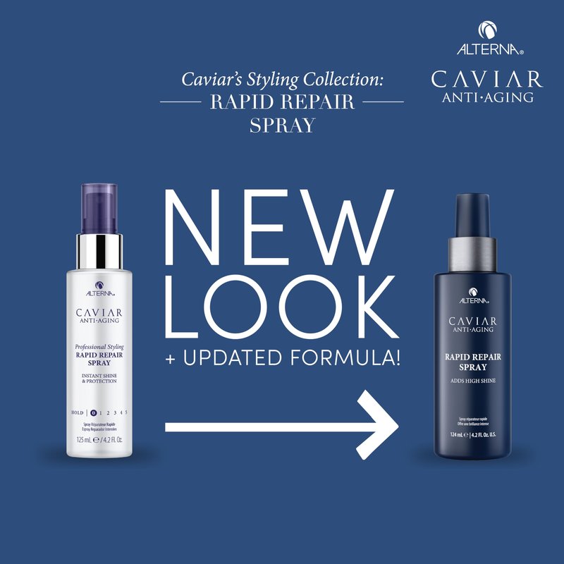 Alterna Haircare CAVIAR Anti-Aging Rapid Repair Spray 4.2 Fl Oz | Instant Shine and Humidity Protection Spray for Hair | Sulfate Free