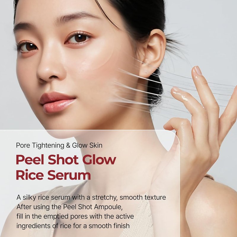 Dr. Melaxin PDRN Serum - Glow Rice Peel Shot for Smooth Skin Texture | 30ml Korean Skincare