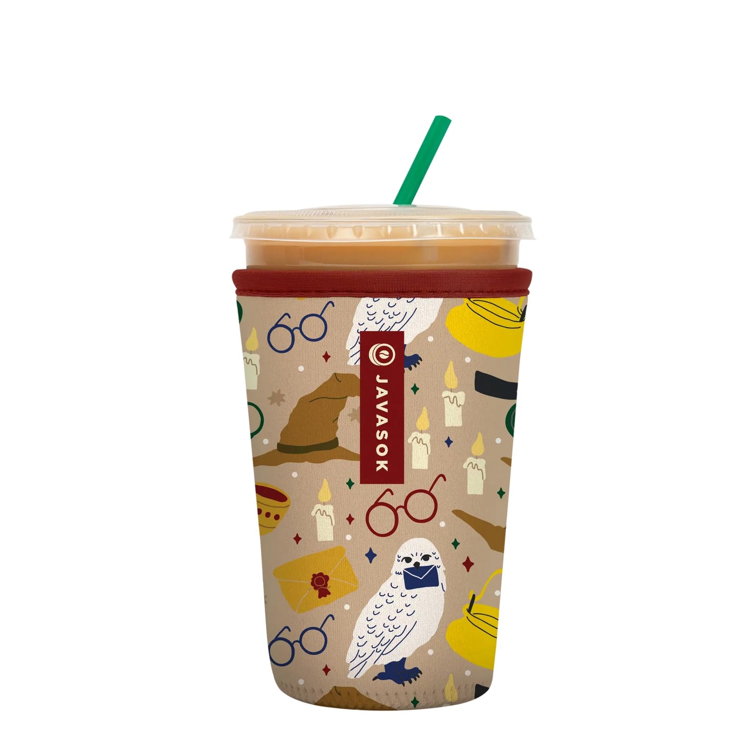 Sok It JavaSok Iced Coffee & Cold Soda Insulated Neoprene Cup Sleeve (Horcrux, Medium: 22-28oz)