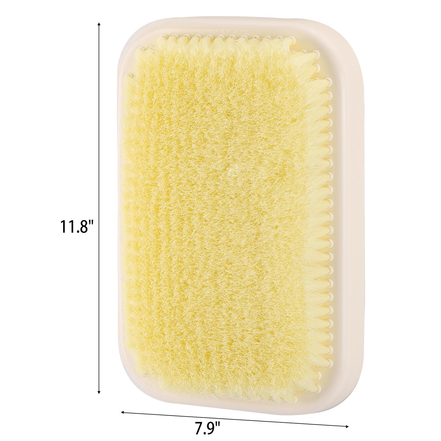Wall Mounted Back Scrubber for Shower, Large Exfoliating Bath Wash Pad, Hands-Free Bathing Scrub Brush for Men Women