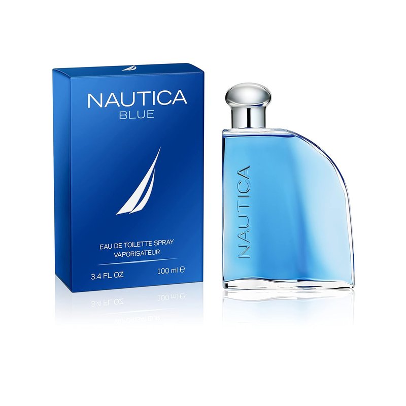 Nautica Blue Eau de Toilette - Men's Fragrance with Basil, Jasmine & Cedarwood | 3.4 fl oz Travel Size