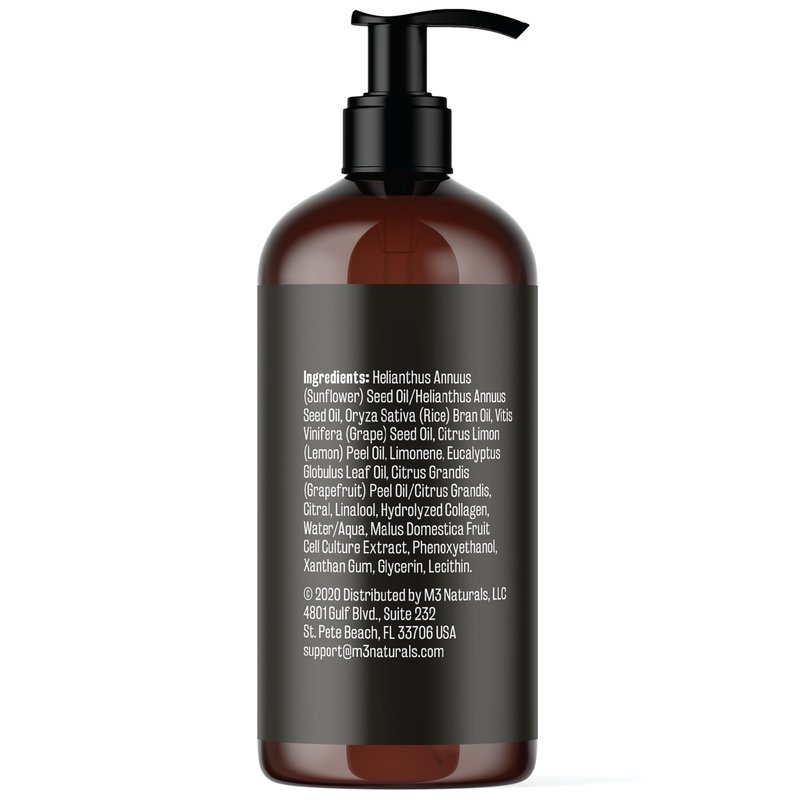 Firming Body Massage Oil with Collagen & Stem Cell – Helps Smooth the Appearance of Cellulite & Improve Skin Texture – Refreshing Aromatherapy Body Oil for Legs & Full Body – 8 Fl Oz by M3
