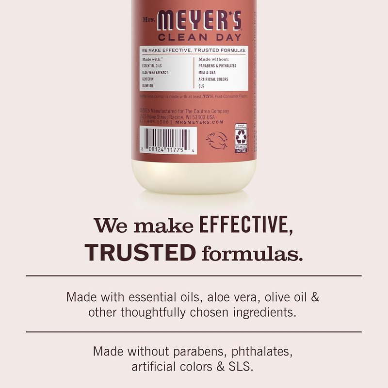 Mrs. Meyer's Hand Soap - Fall Leaves Scent, 12.5 Fl Oz Bottle | 3 Pack for Home Care