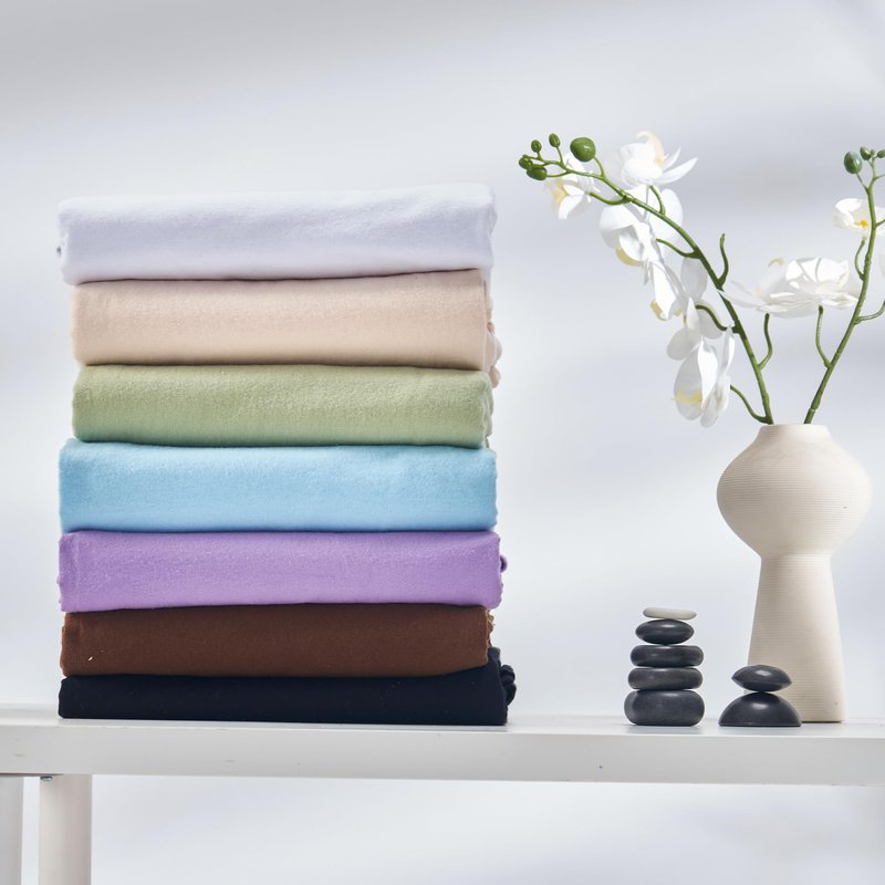 Master Massage Cotton Flannel Sheets Set (3 Piece Set) Massage Table Cover Set, Beauty Salon SPA Bed Replacement Cover, Includes Table Cover, Face Cushion Cover, Table Sheet, Pure White