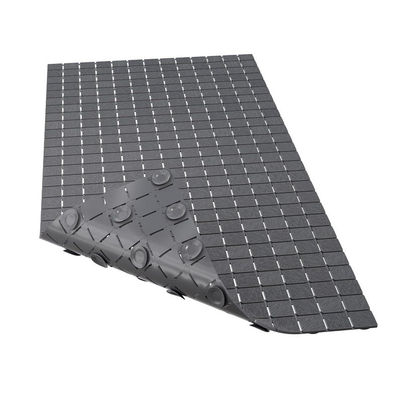 Hargiis Non-Slip Bathtub Mat, Anti Slip Shower Mat, Fast Drying Bathtub Mats, Foot Scrubber Mat, Anti Slip Mat for Tub, Floor, Bathroom, Kitchen, Home, Hotel (Gray 32"×15")