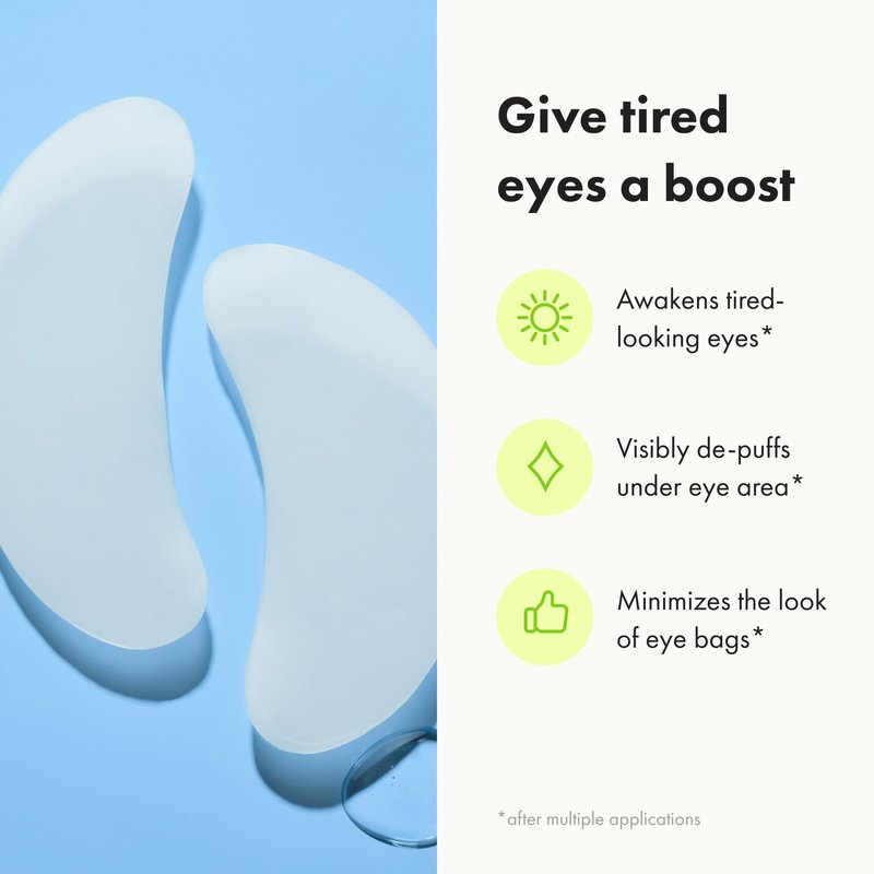 HERO COSMETICS Mighty Patch™ for Tired Eyes Patches - Soothing Hydrogel Patches - Awakens and Visibly De-puffs Undereyes with Multiple Applications (6 Count)