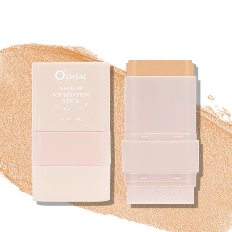 O'CHEAL Face Foundation Contour Stick Blemish Contouring Face Long-wear Lightweight Brighten Stick Concealer Beauty Makeup 03#LIGHT SKIN