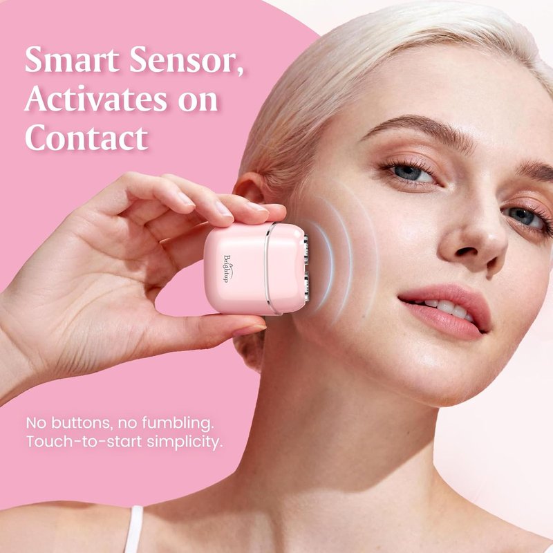 Facial Hair Removal for Women - Painless Electric Face Shaver for Sensitive Skin | USB-C Rechargeable, IPX7 Portable