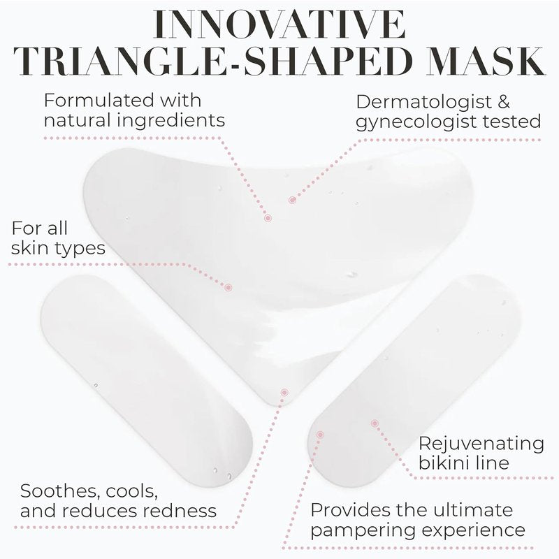 Ingrown Hair Treatment - Soothing Bikini Area Vajacial Mask with Salicylic Acid & Aloe | Calms Razor Bumps & Burns
