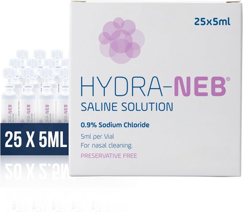 0.9% Saline Solution - Sodium Chloride Nasal Irrigation & Moisturizing for All Ages | 125 ml